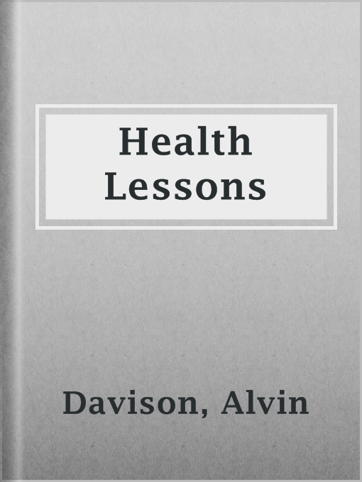 Cover of Health Lessons